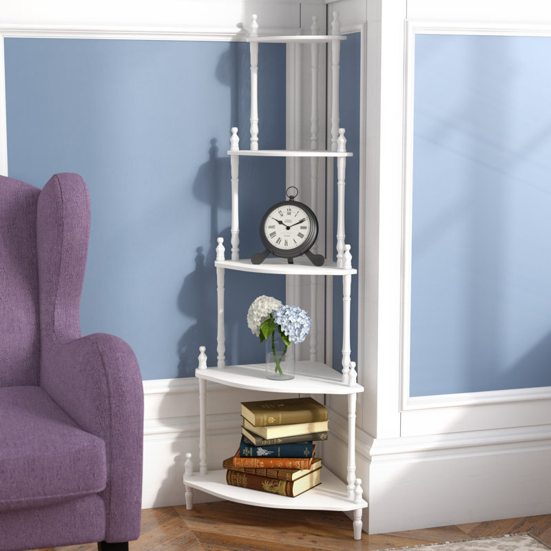 Charlton Home Ogden Corner Unit Bookcase & Reviews Wayfair